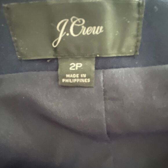 EUC J. Crew Petite Navy Blue Career Wrap Dress Wrap Dress - Size 2P - Picture 10 of 11